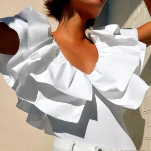 NWTs zara ruffled collar bodysuit